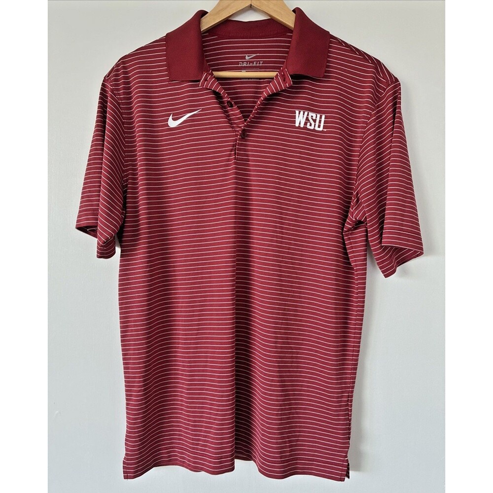 Nike Dri-Fit Washington State University WSU Shirt Mens Medium Red College